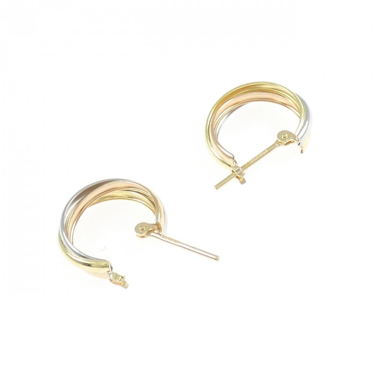 K18YG/PT900/K18PG圈形耳钉