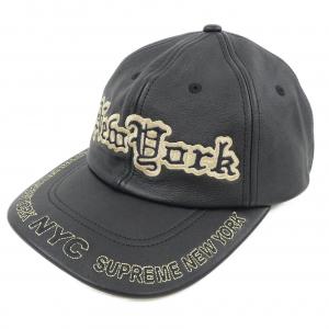 シュプリーム SUPREME New York Leather 6-Panel キャップ