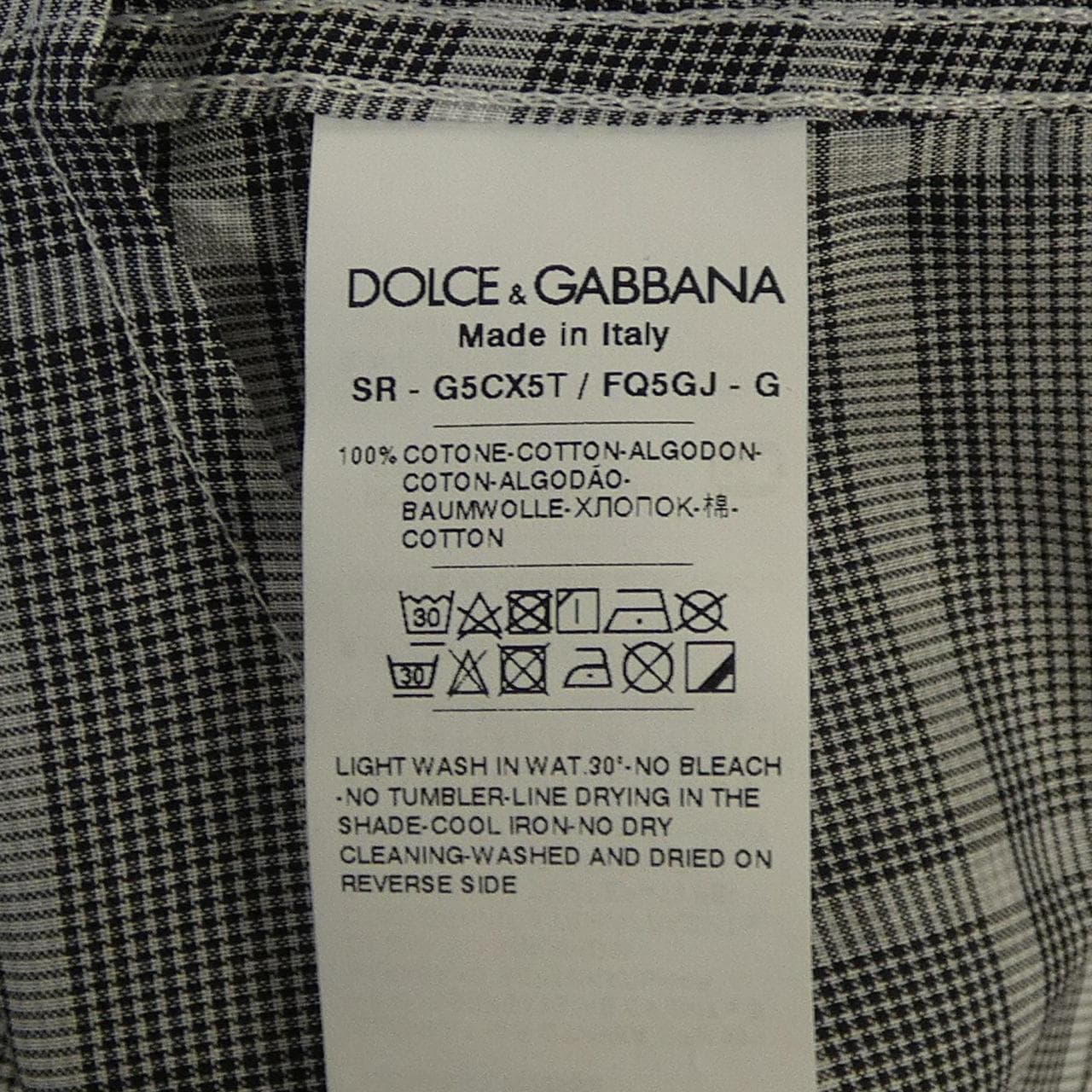 DOLCE&GABBANA GOLD G5CX5T/FQ5GJ シャツ