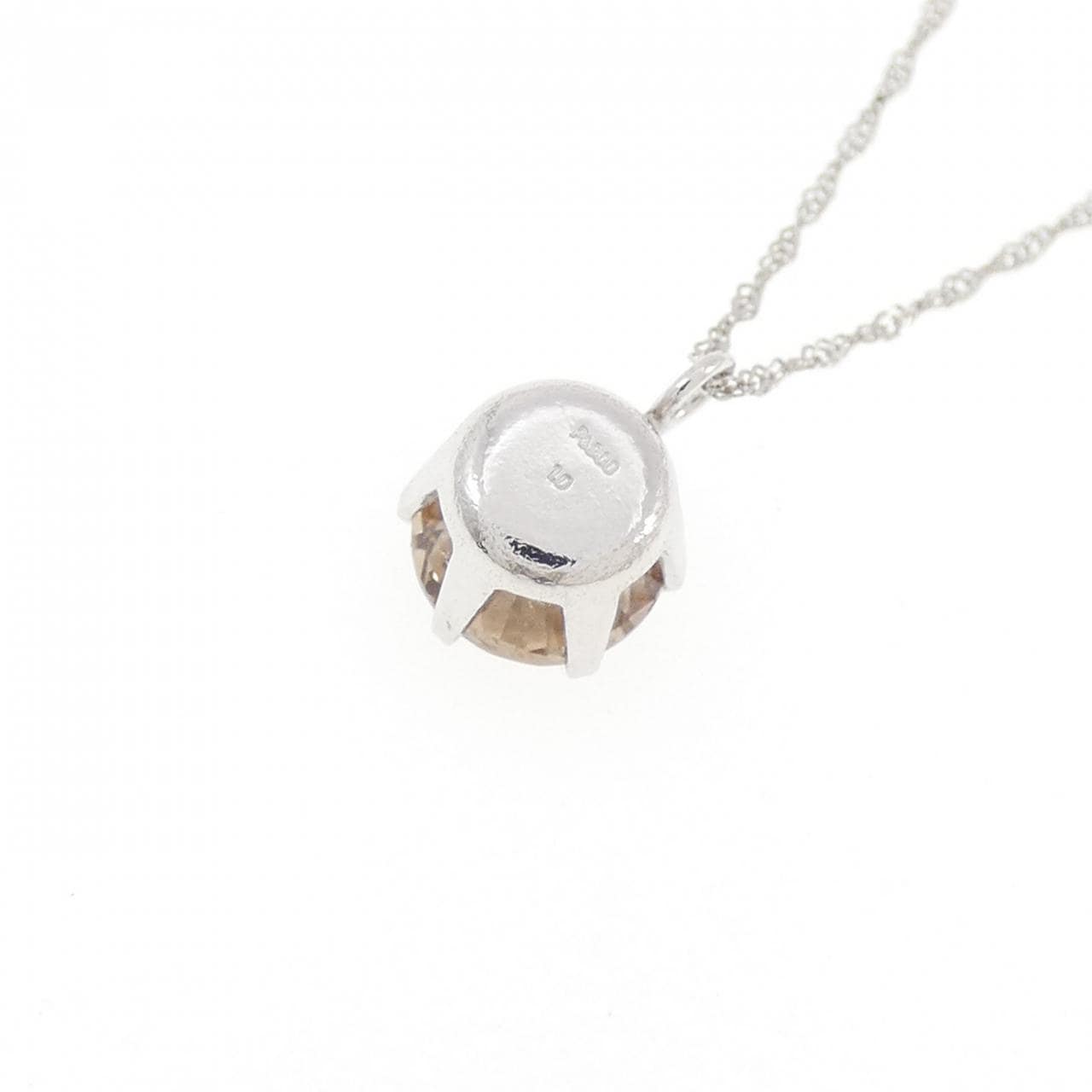 PT900/PT850 ソリティア ダイヤモンド ネックレス 1.0CT