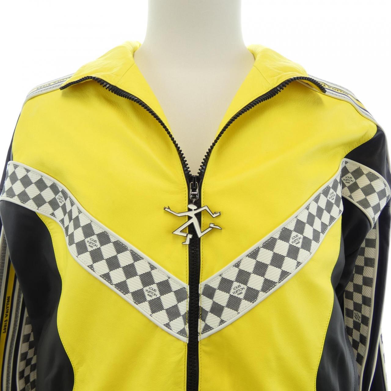 ルイヴィトン LOUIS VUITTON レザートラックブルゾン HML61EI85 レザージャケット