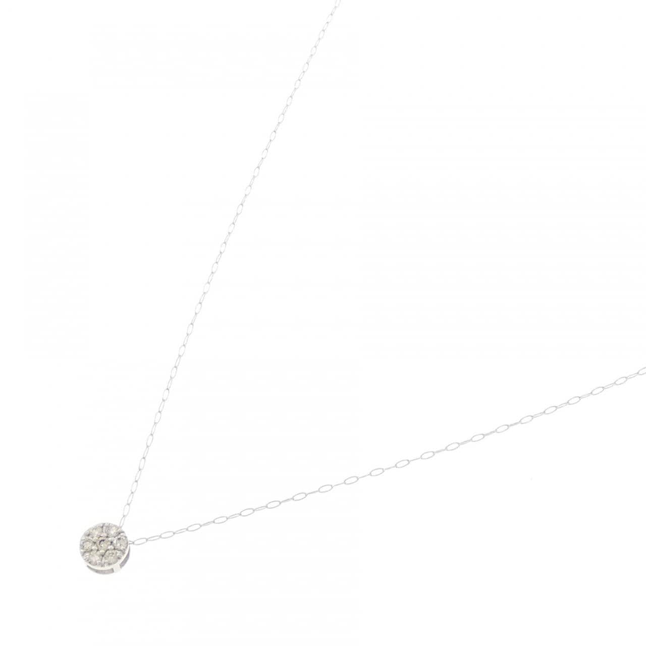 K10WG ダイヤモンド ネックレス 0.10CT