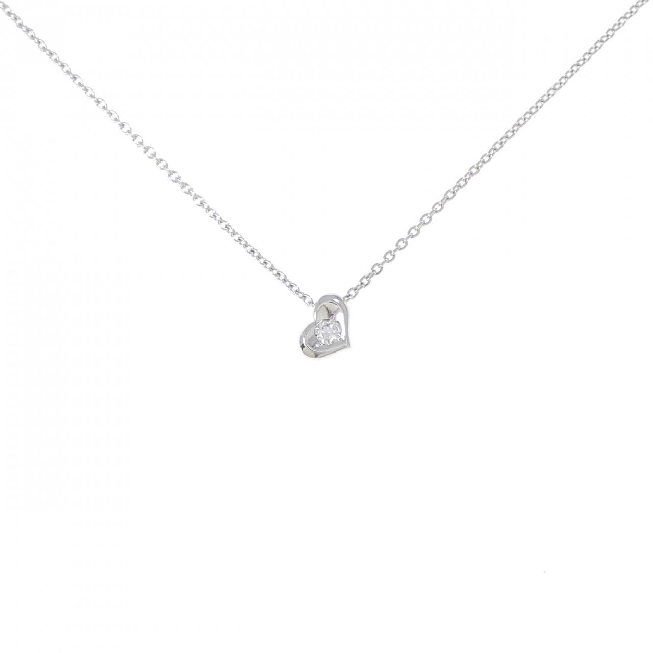 スタージュエリー ハート ダイヤモンド ネックレス 0.04CT