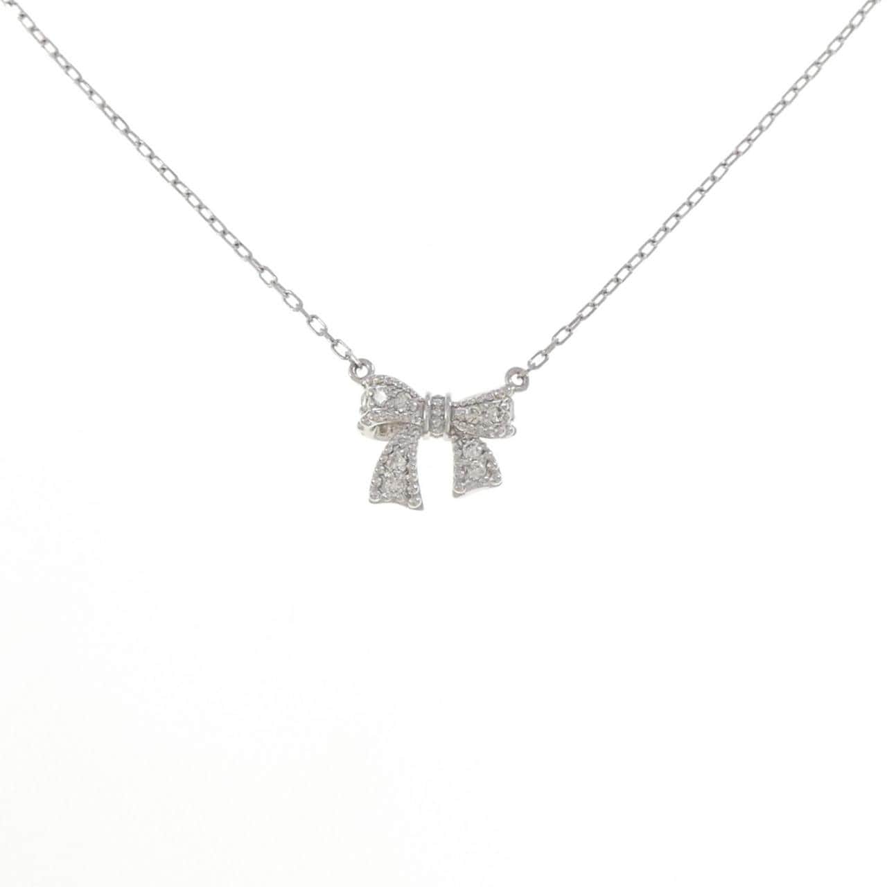 PT900/PT850 リボン ダイヤモンド ネックレス 0.05CT