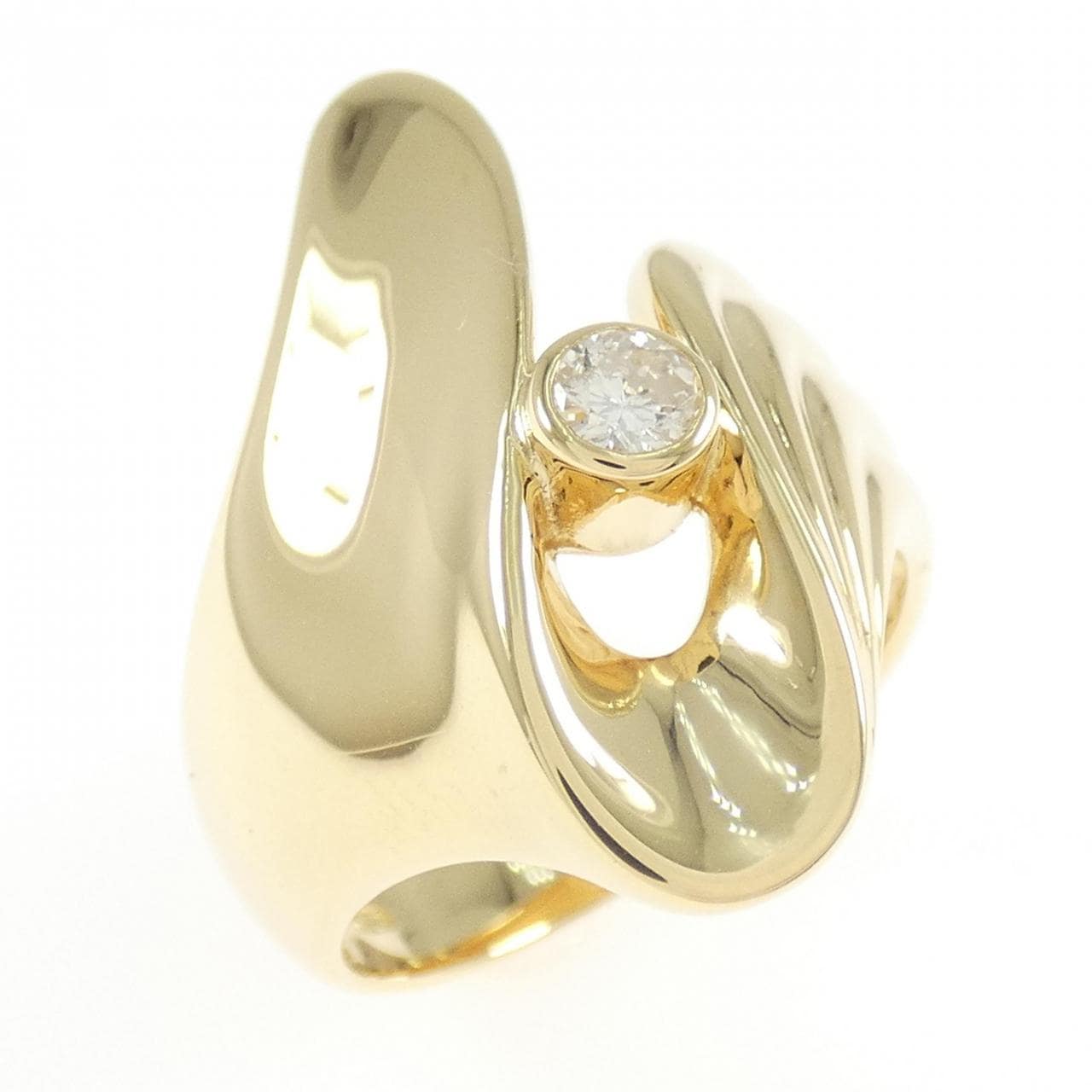 K18YG ダイヤモンド リング 0.13CT