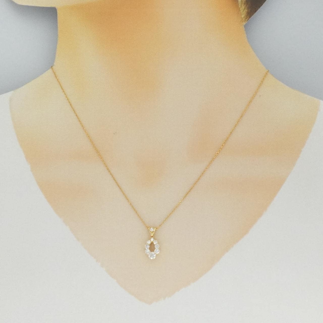 K18YG ダイヤモンド ネックレス 0.52CT
