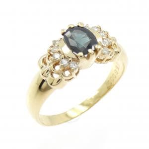 K18YG サファイヤ リング 0.56CT