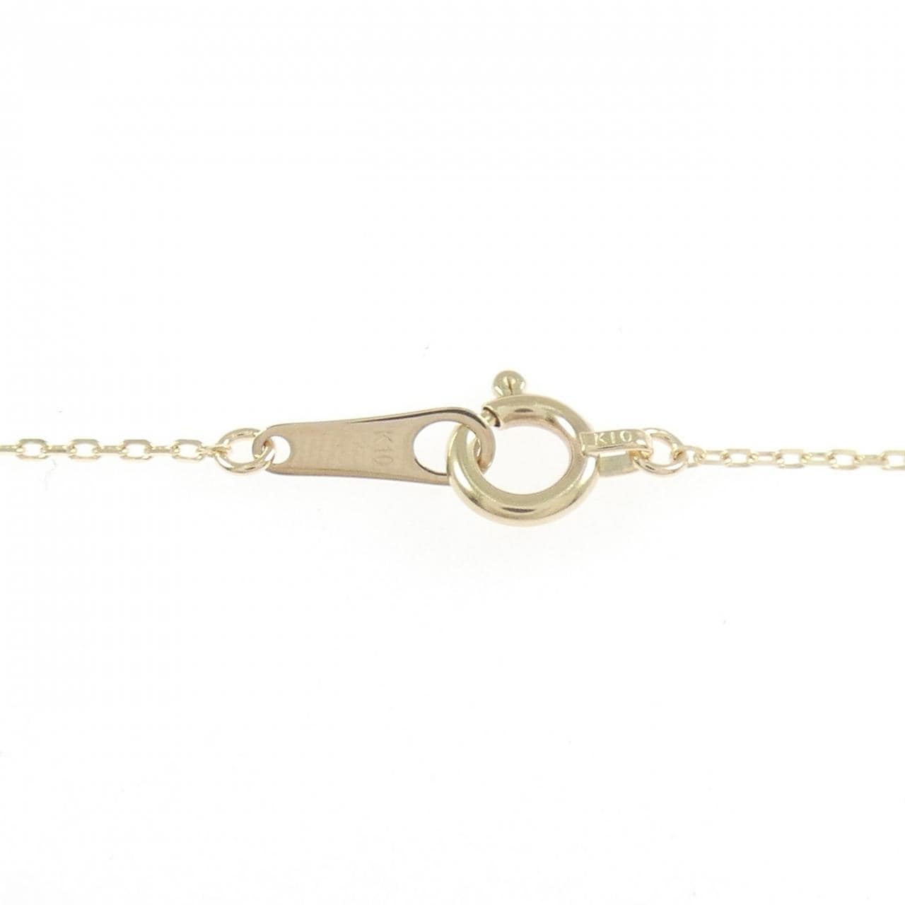 【リメイク】K10YG ムーン ダイヤモンド ネックレス 0.10CT
