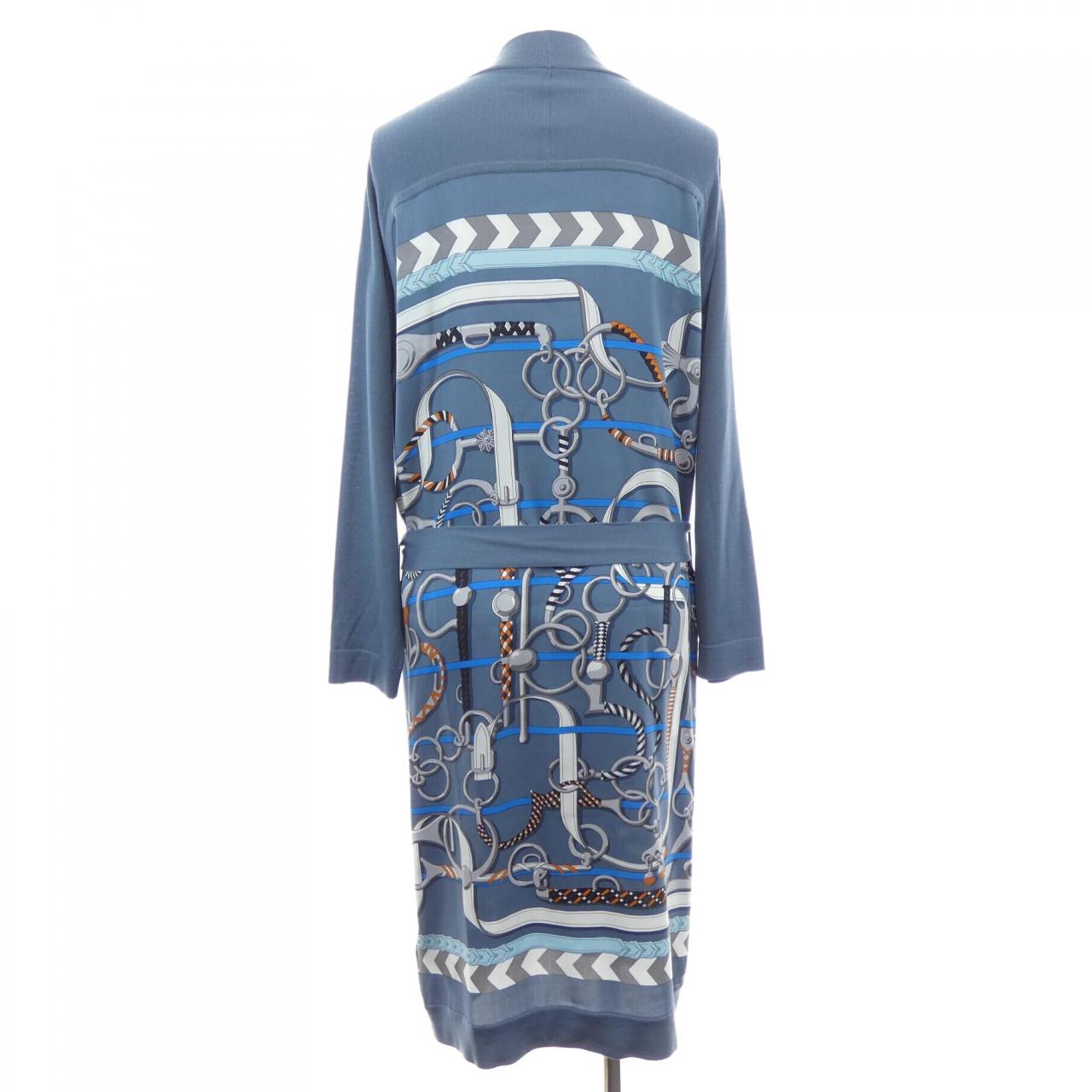 エルメス HERMES *87-7712 ツイルレーヌ ロングカーディガン