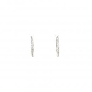 K18WG/K14WG ダイヤモンド ピアス 0.24CT