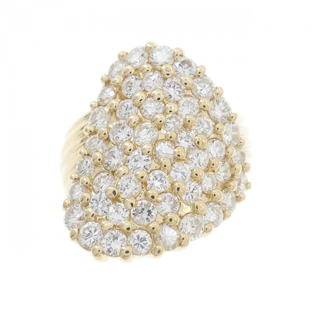 K18YG 密鑲鑽石戒指 1.70CT