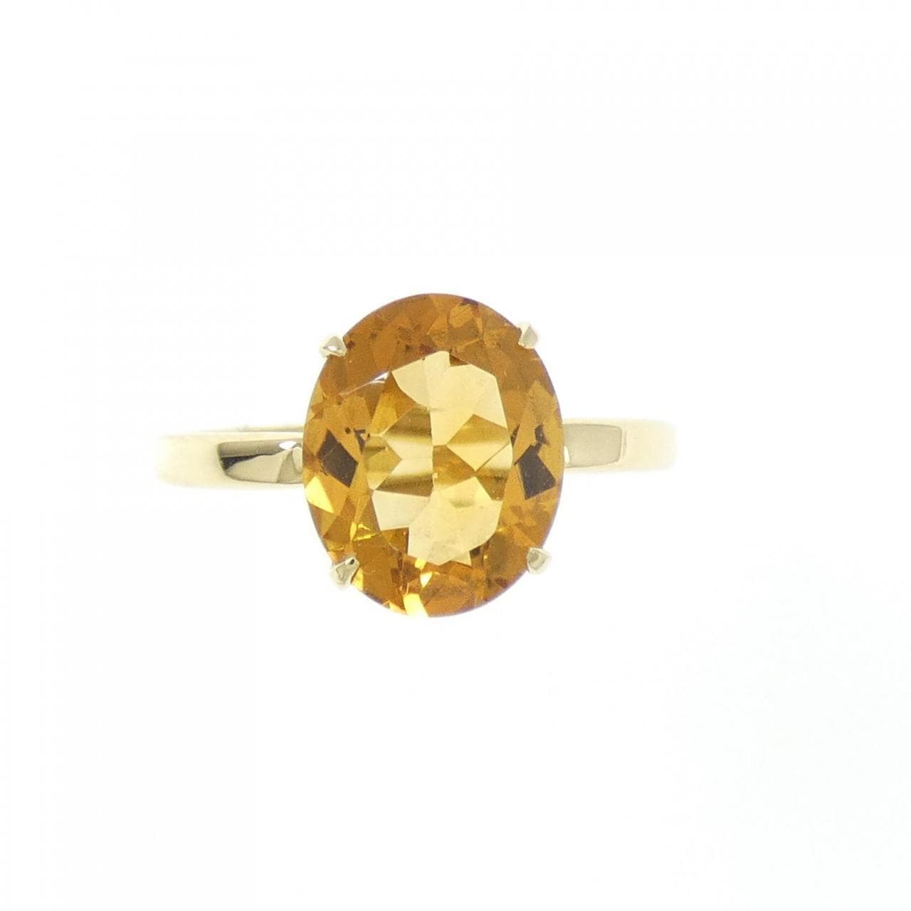K18YG シトリン リング 2.00CT