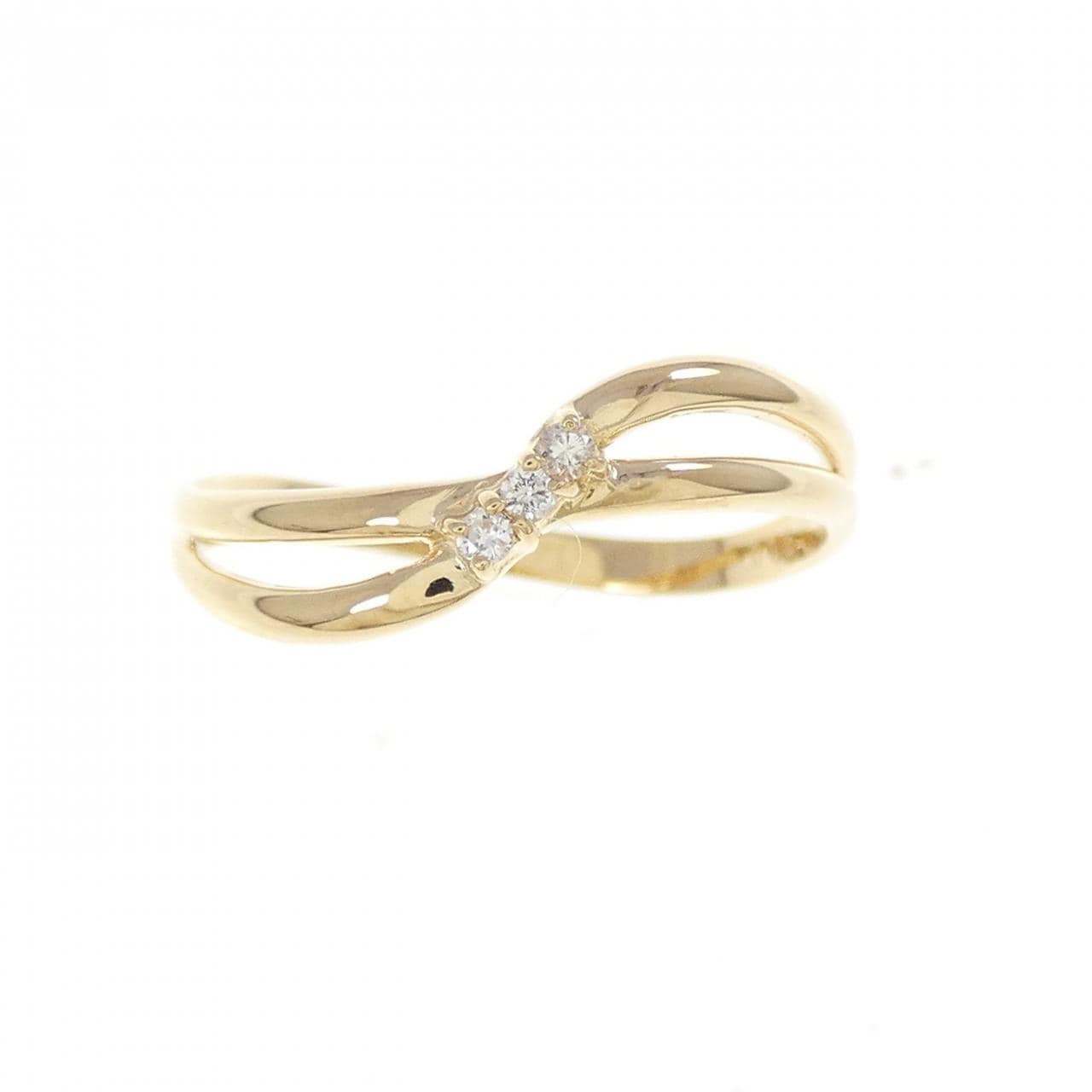 K18YG ダイヤモンド リング 0.03CT