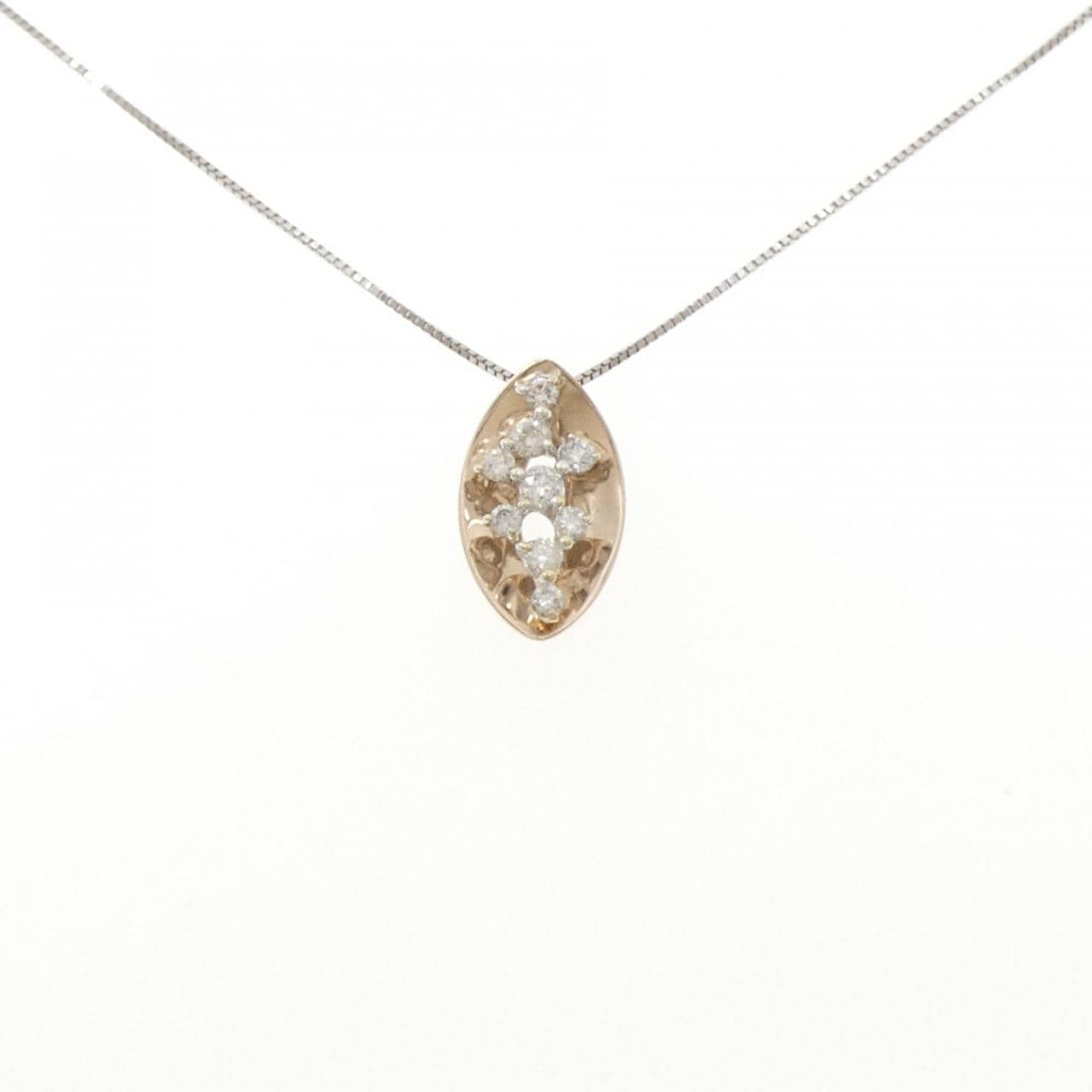 K18PG/K18WG ダイヤモンド ネックレス 0.50CT