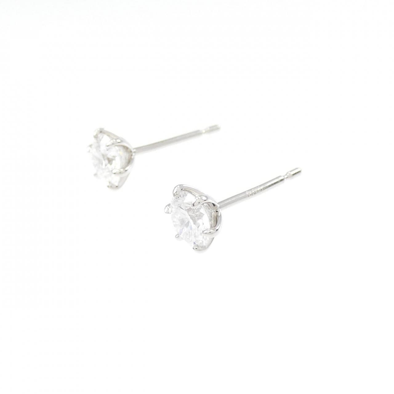 【リメイク】PT/ST ダイヤモンド ピアス 0.416CT 0.442CT F SI2 3EXT-EXT