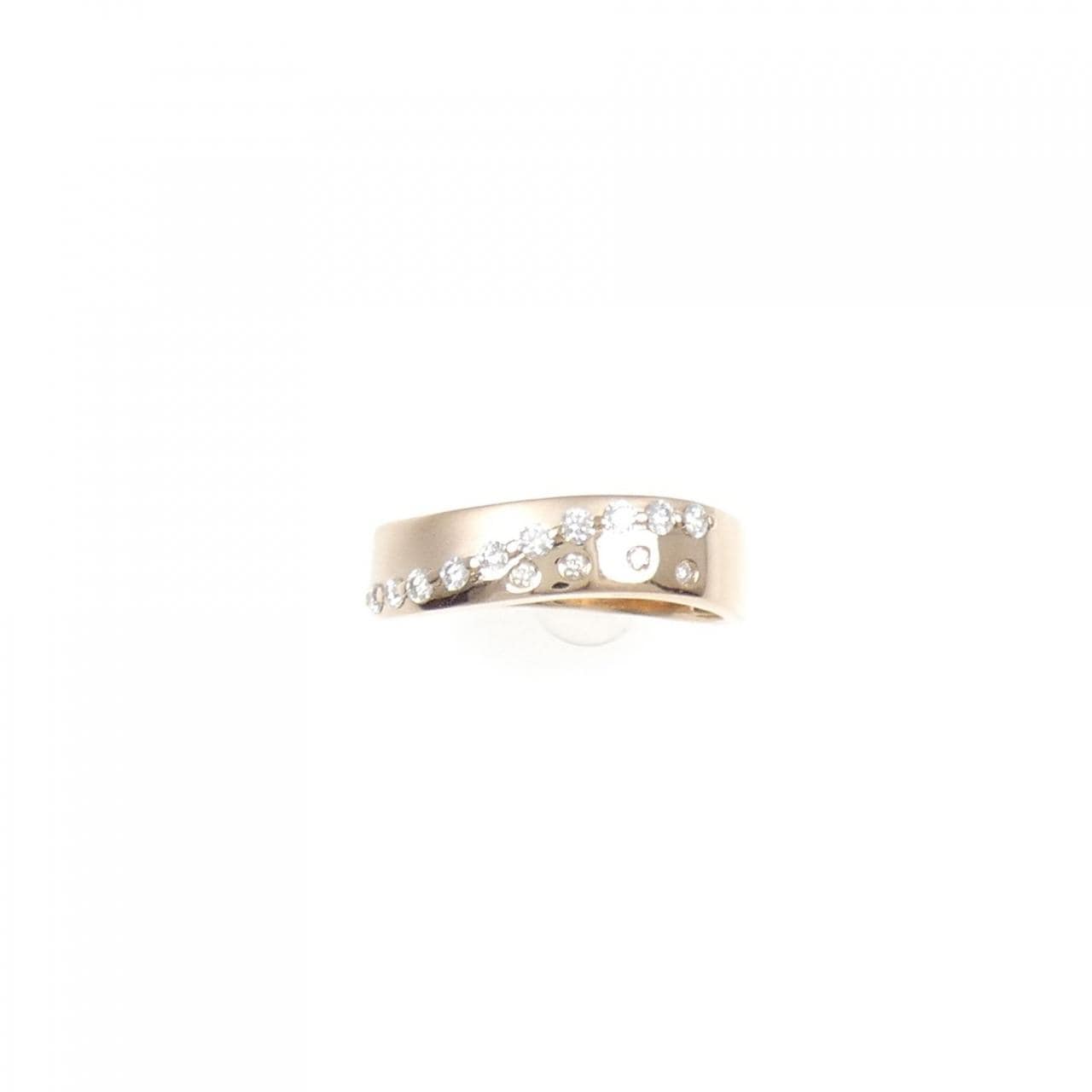 【新品】K18PG ダイヤモンド リング 0.19CT
