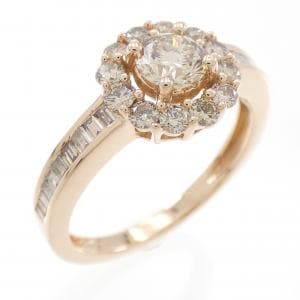 K18PG ダイヤモンド リング 0.40CT