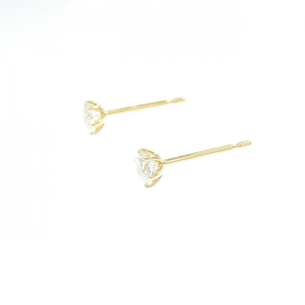 【リメイク】K18YG/ST ダイヤモンド ピアス 0.204CT 0.208CT G-H SI1 EXT