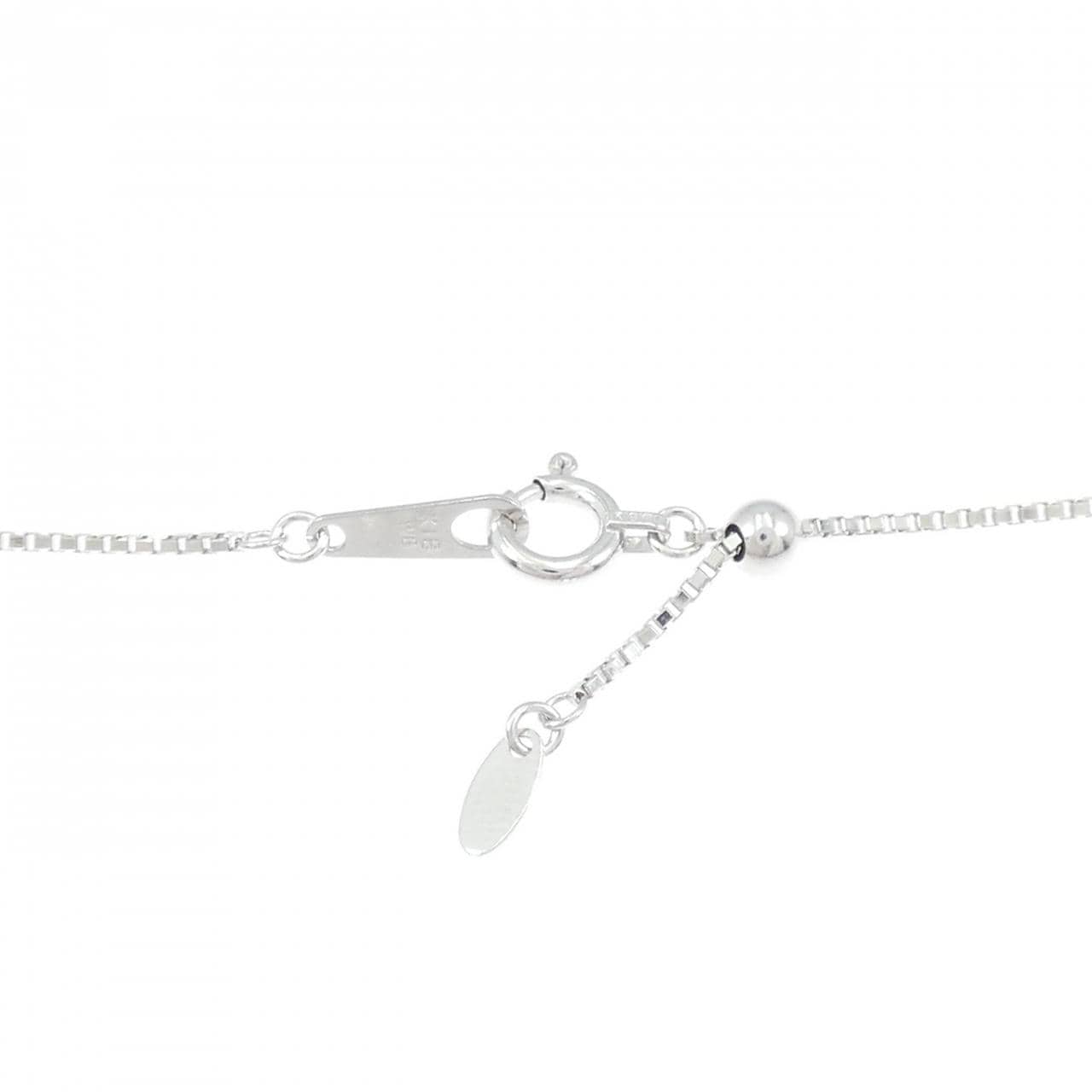 K18WG ルビー ネックレス 0.42CT