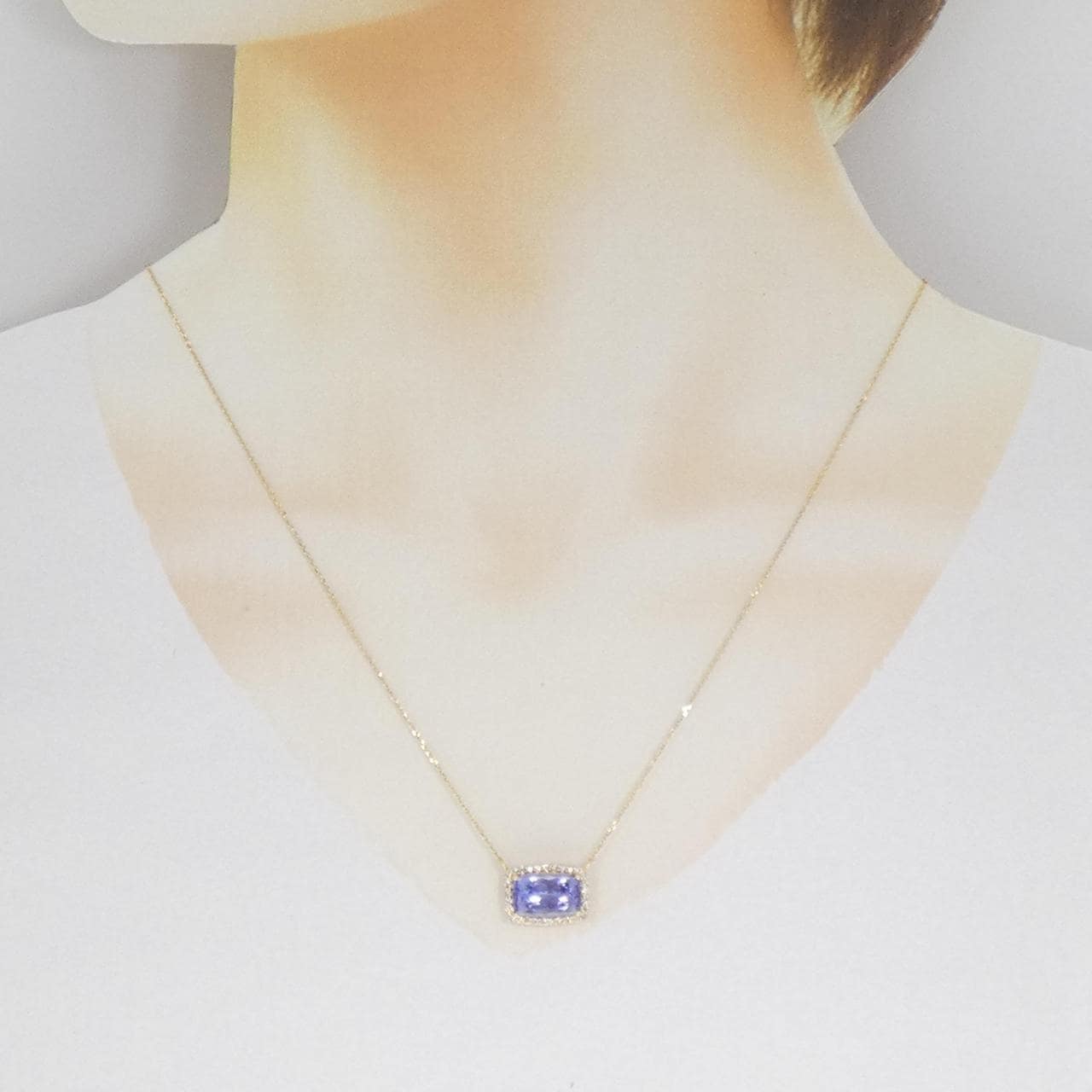 【新品】K18YG タンザナイト ネックレス