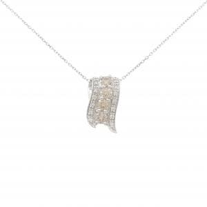 K18WG ダイヤモンド ネックレス 0.65CT