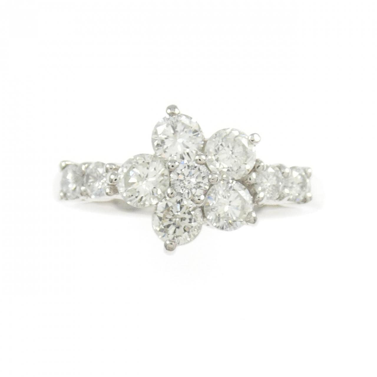 PT900 フラワー ダイヤモンド リング 1.02CT