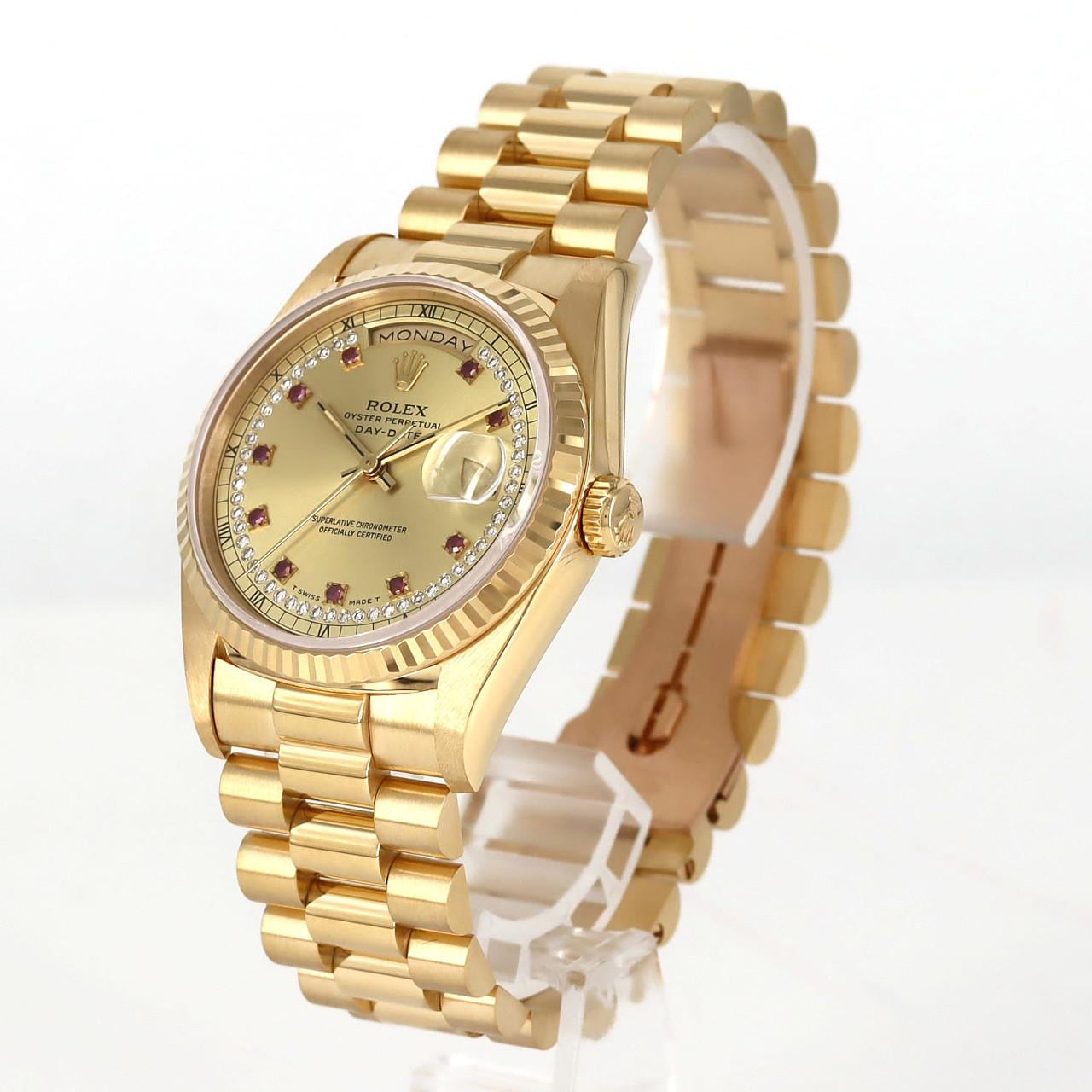 ロレックス デイデイト 18238LR YG 自動巻 X番