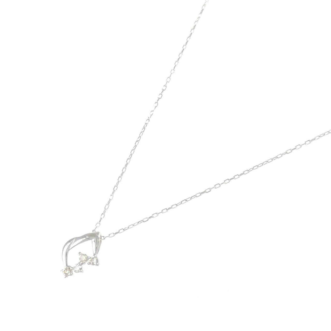 K10WG ダイヤモンド ネックレス 0.03CT