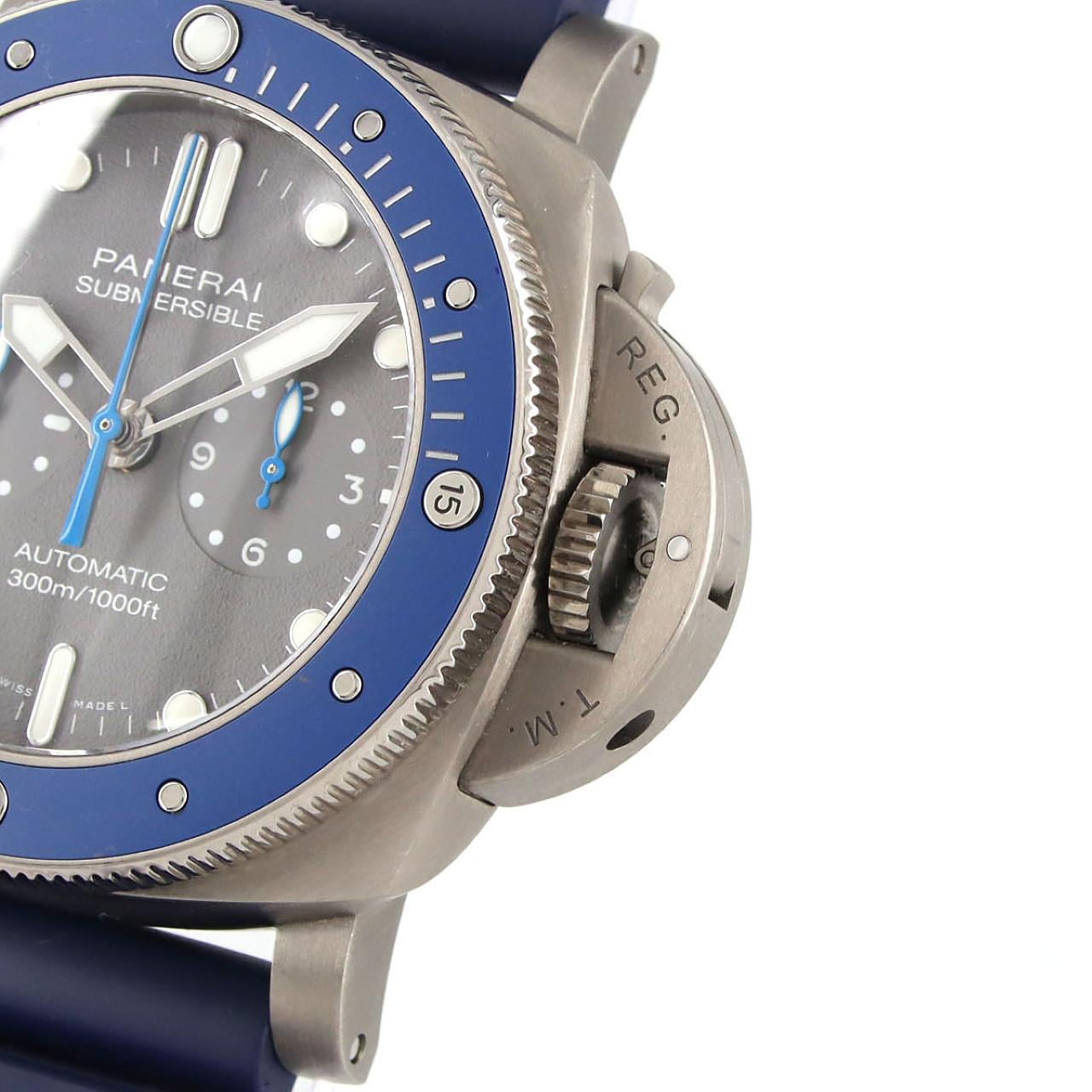 【ノーメンテナンス還元価格】パネライ サブマーシブルクロノ･ギヨーム･ネリー"エディション TI" PAM00982 TI 自動巻