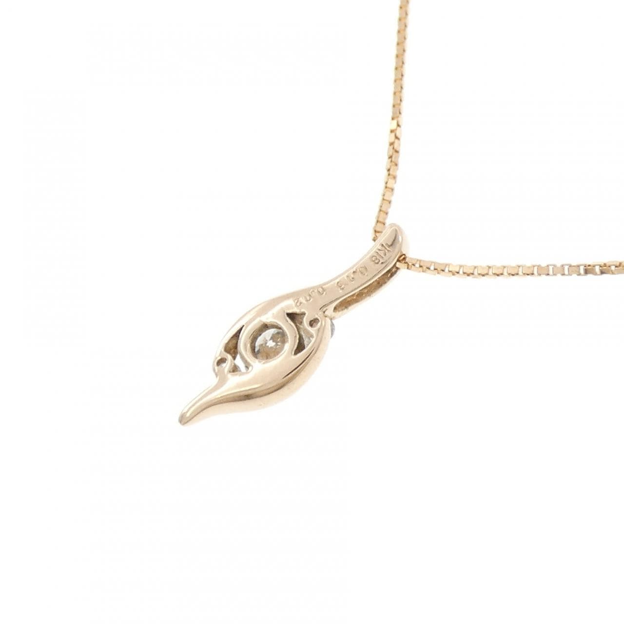 K18PG ダイヤモンド ネックレス 0.16CT