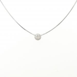 PT900/PT850 ソリティア ダイヤモンド ネックレス 0.710CT