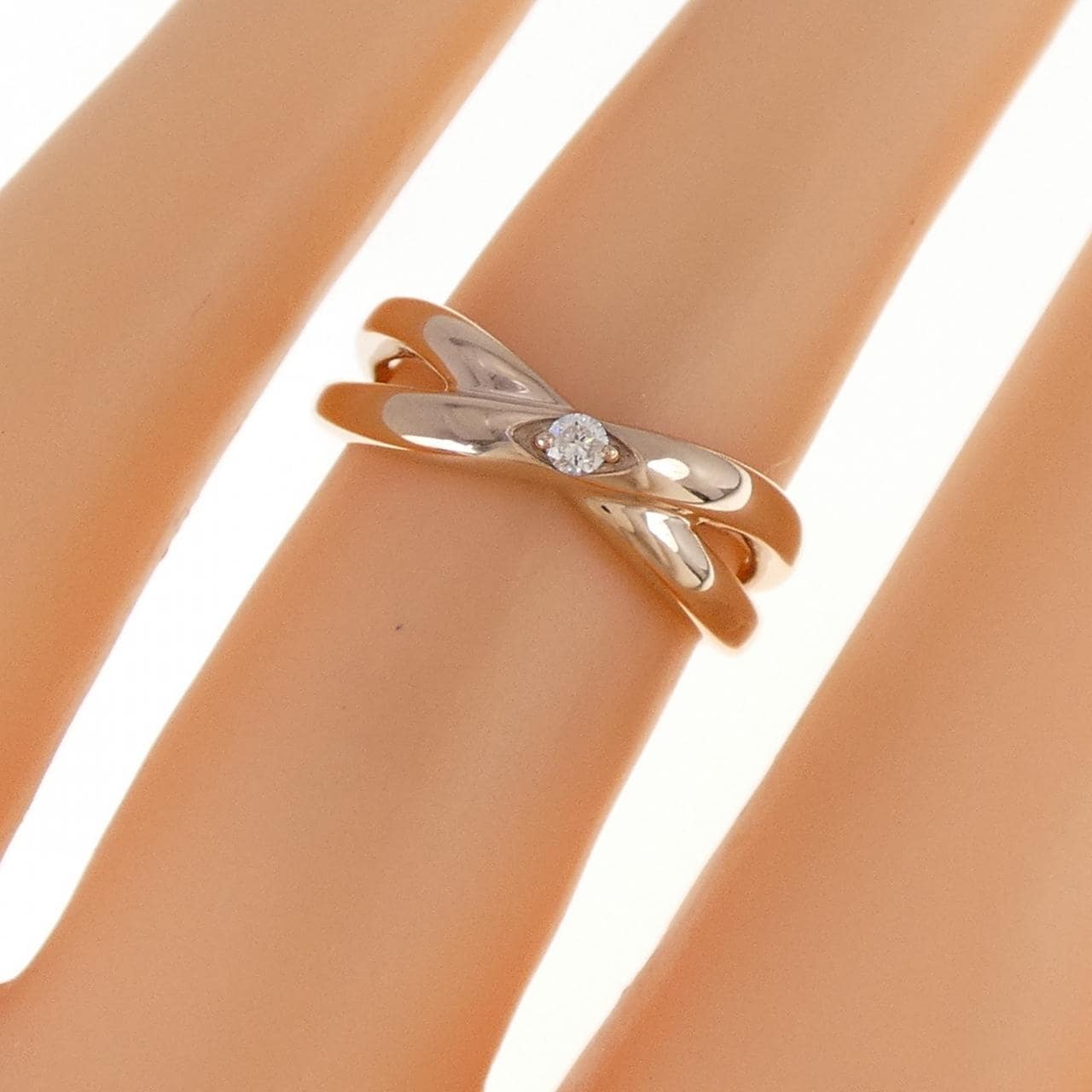 K18PG Diamond ring