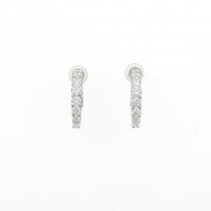 PT900/K18WG ダイヤモンド イヤリング 1.11CT