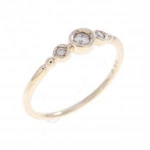 K10YG ダイヤモンド リング 0.05CT