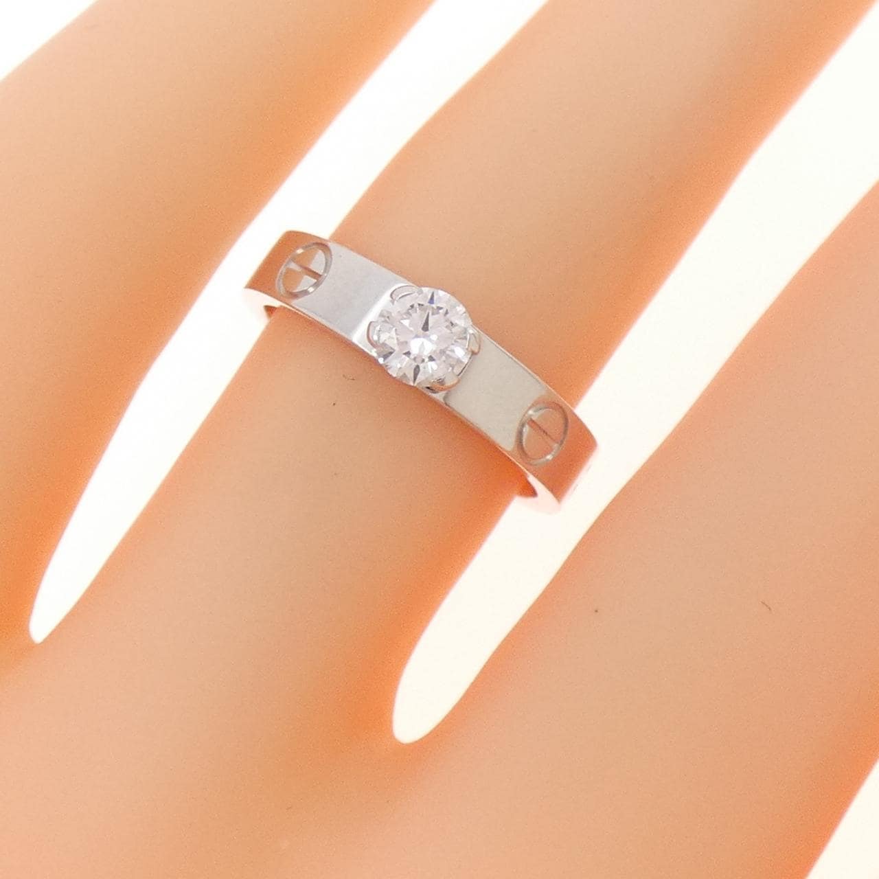 カルティエ ミニラブリング ソリテール リング 0.25CT