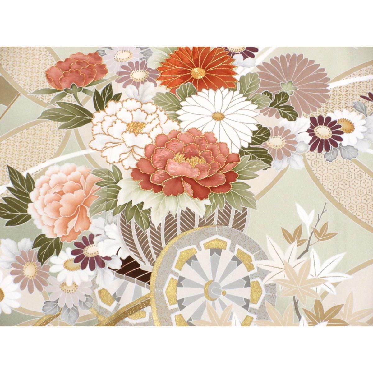 色留袖　下り藤【千總】