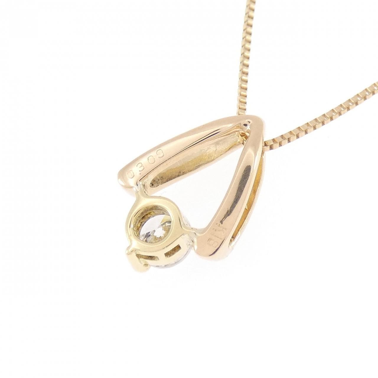 K18YG ダイヤモンド ネックレス 0.309CT
