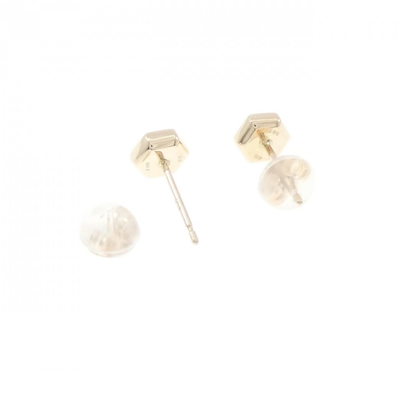 【リメイク】K10YG ダイヤモンド ピアス 0.14CT