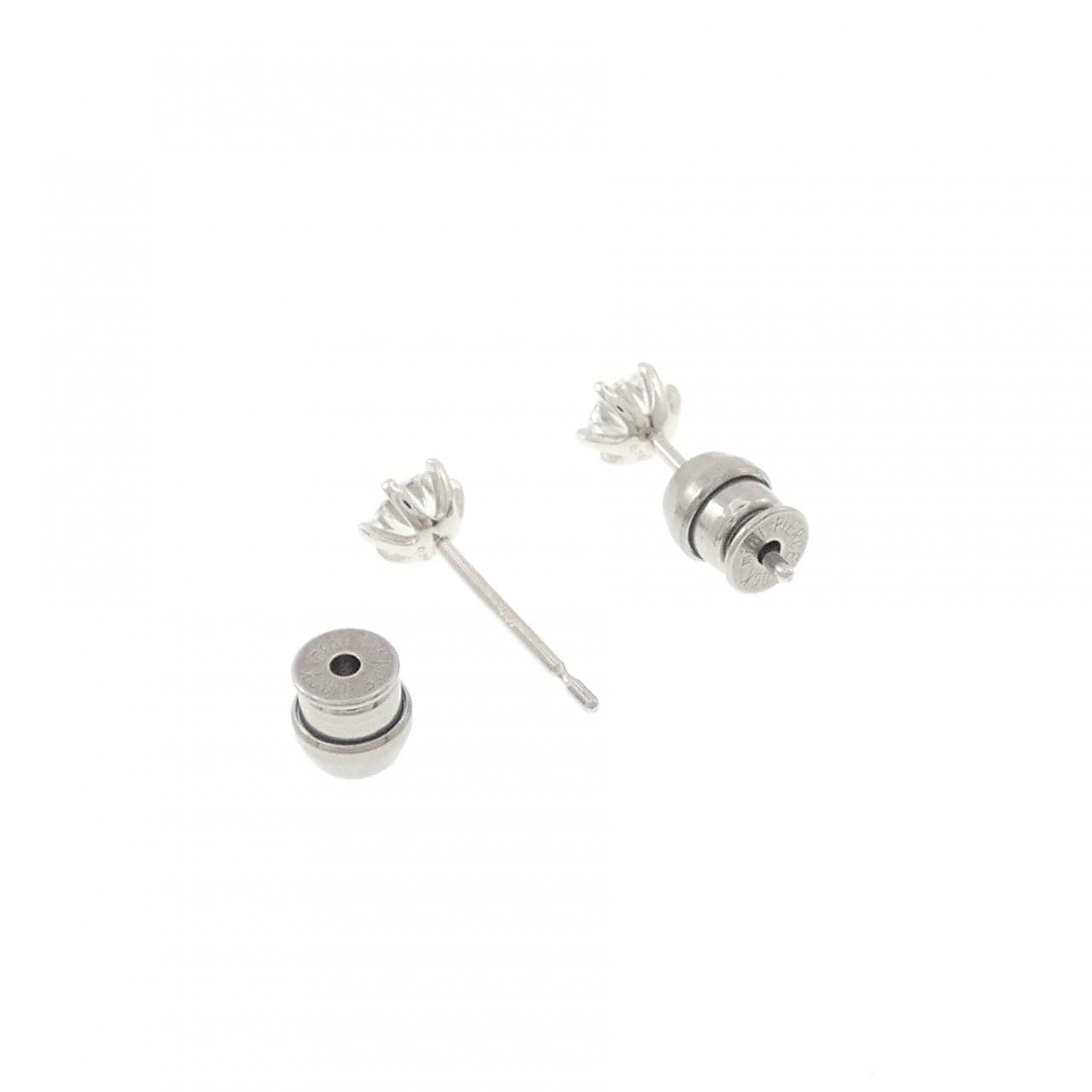 【リメイク】PT900/ST ダイヤモンド ピアス 0.257CT 0.264CT D-E VS1 VG-G
