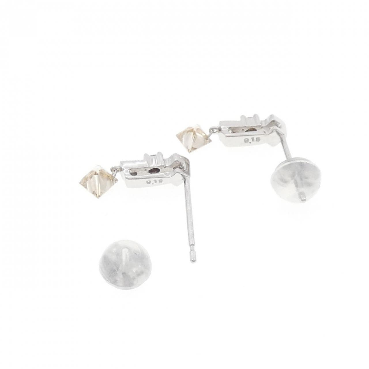 K18WG ダイヤモンド ピアス 0.30CT