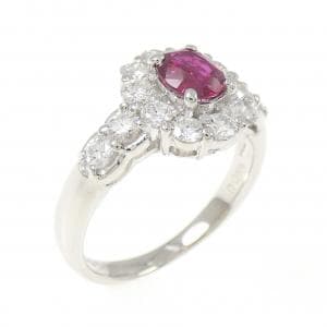 PT900 ルビー リング 0.56CT