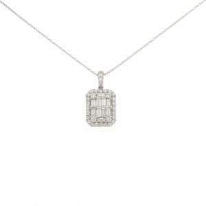 【新品】PT900/PT850 ダイヤモンド ネックレス 0.50CT