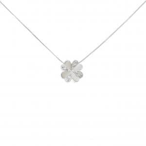 PT900/PT850 クローバー ダイヤモンド ネックレス 0.13CT
