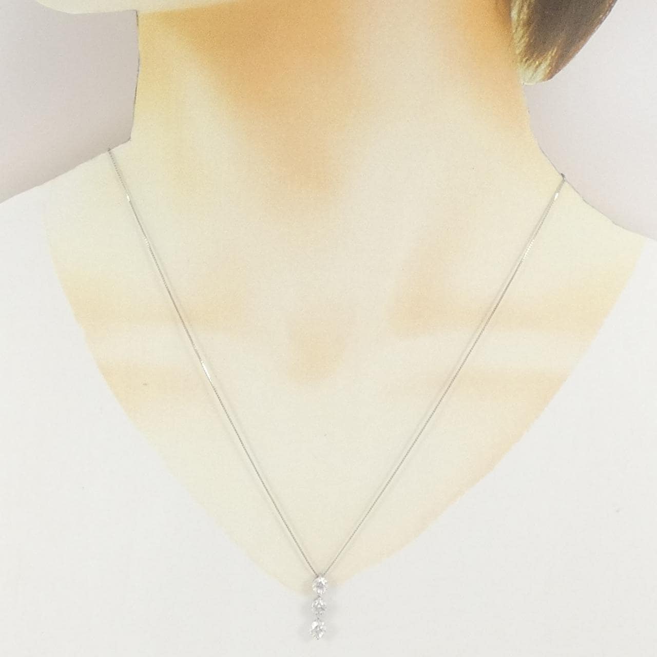 PT900/PT850 ダイヤモンド ネックレス 1.000CT