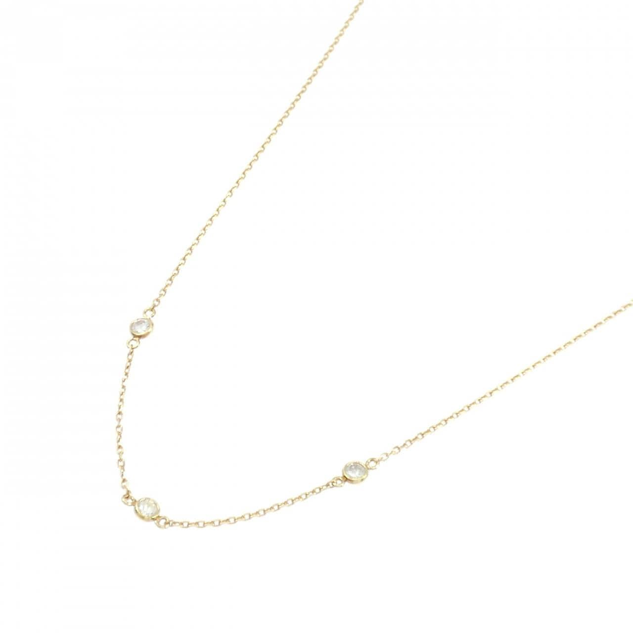 K18YG ダイヤモンド ネックレス 0.24CT