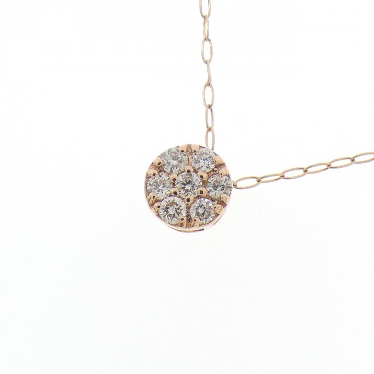 K10PG ダイヤモンド ネックレス 0.10CT