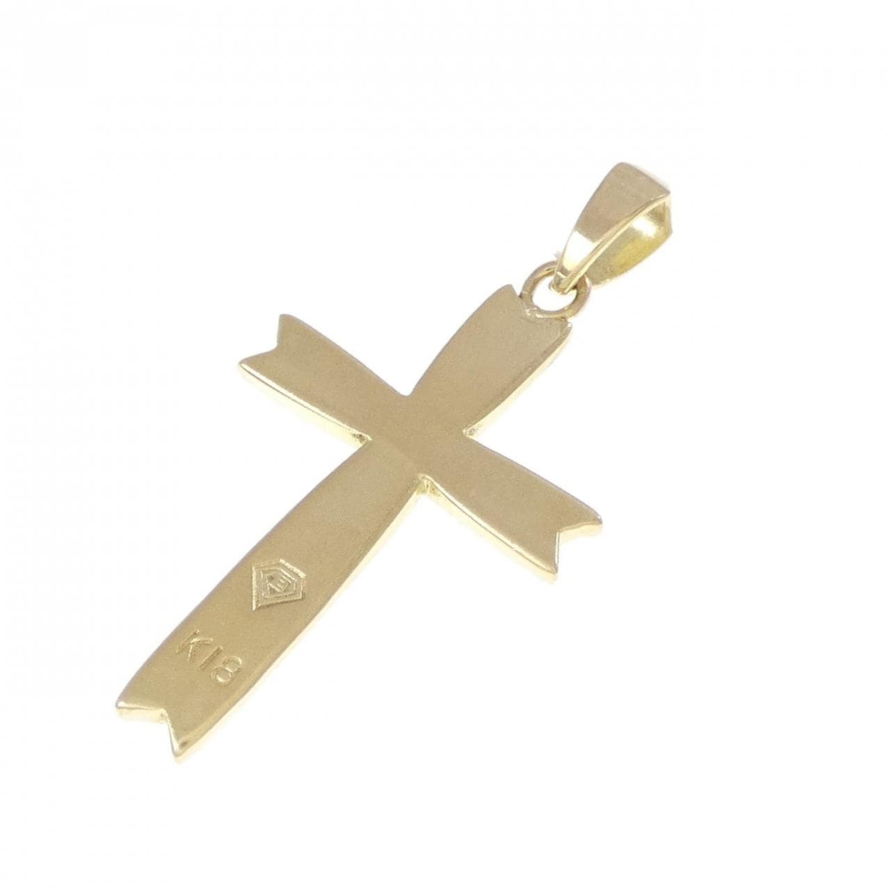 K18YG クロス ペンダント