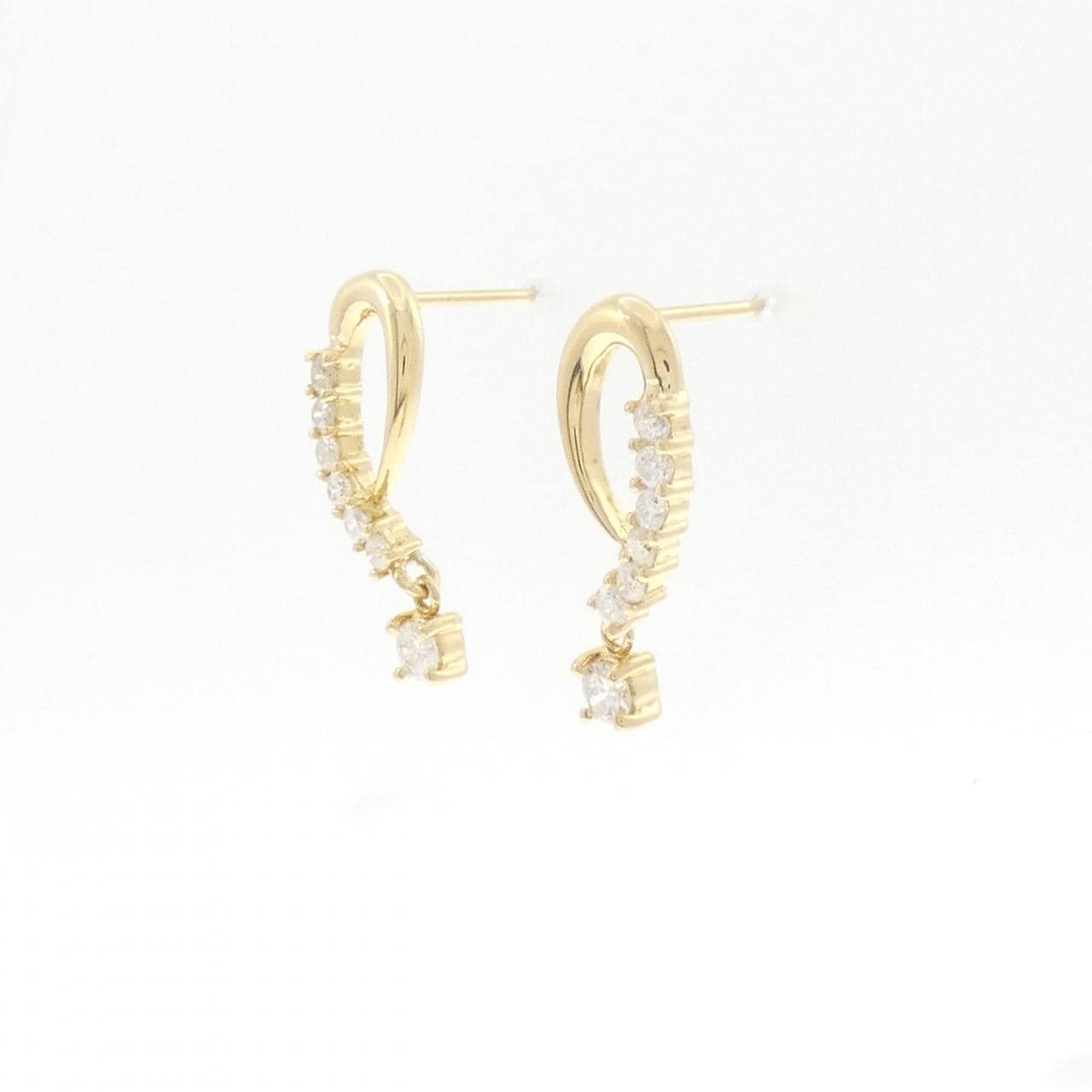 K18YG ダイヤモンド ピアス 0.30CT