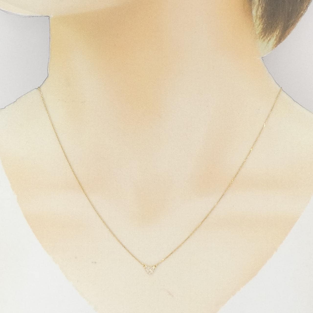 アーカー ハートパヴェ ネックレス 0.05CT