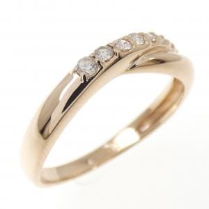 K18PG ダイヤモンド リング 0.10CT